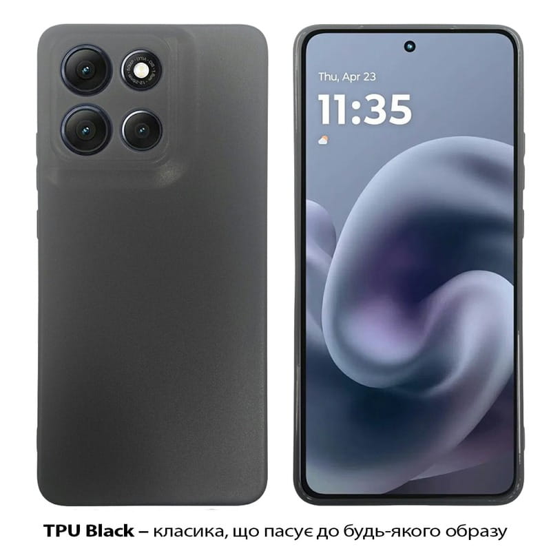 Чeхол-накладка BeCover для Motorola Moto G86 Black (713768)