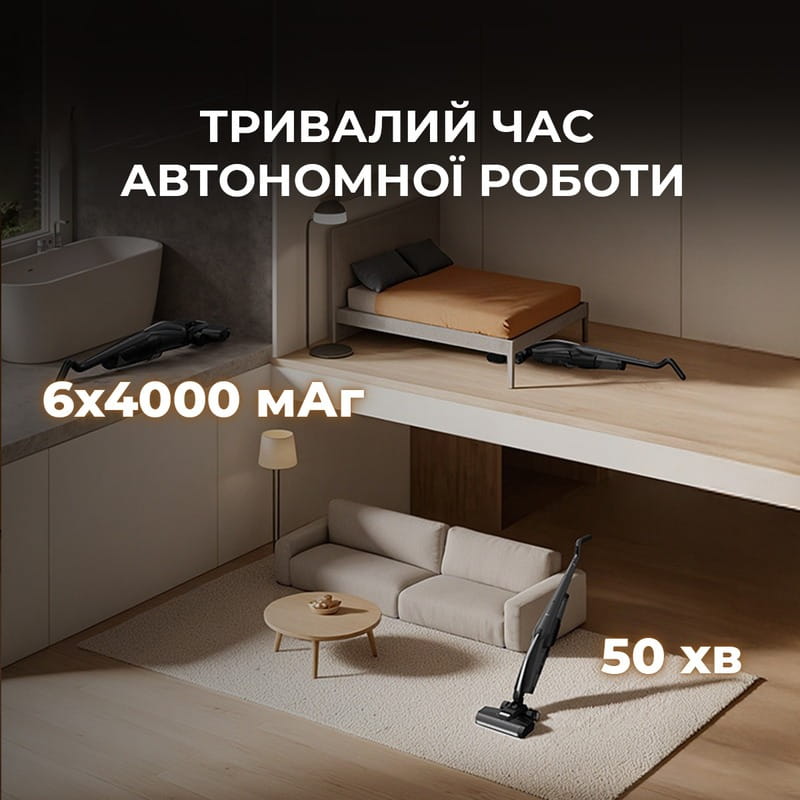 Аккумуляторный моющий пылесос Deerma VX100 Ultra (DEM-VX100ULTRA)