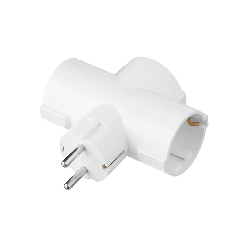 Сетевой адаптер 2E 3xТип F, 16A, белый (2E-AD0103WH)