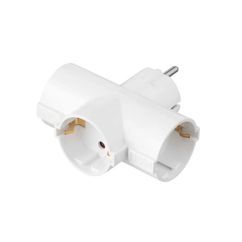 Сетевой адаптер 2E 3xТип F, 16A, белый (2E-AD0103WH)