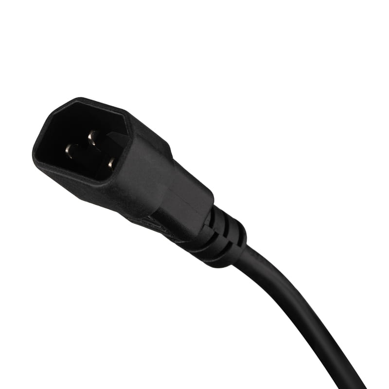 Фильтр питания 2E 3 розетки, 1 м, черный (2E-U03C14M1BK)