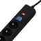 Фото - Фільтр живлення 2E 3 розетки, 1 м, чорний (2E-U03C14M1BK) | click.ua