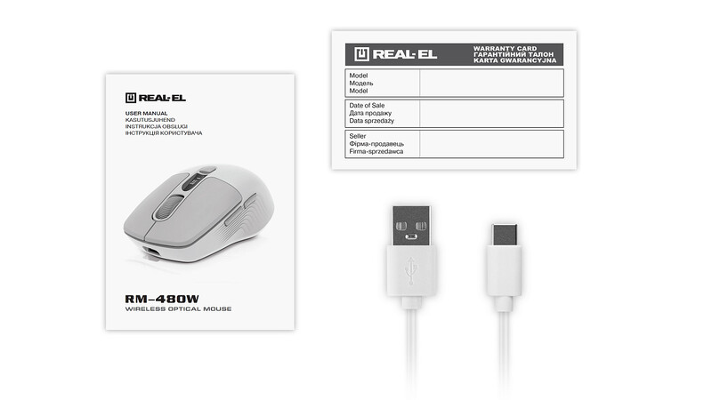 Мышь беспроводная REAL-EL RM-481W