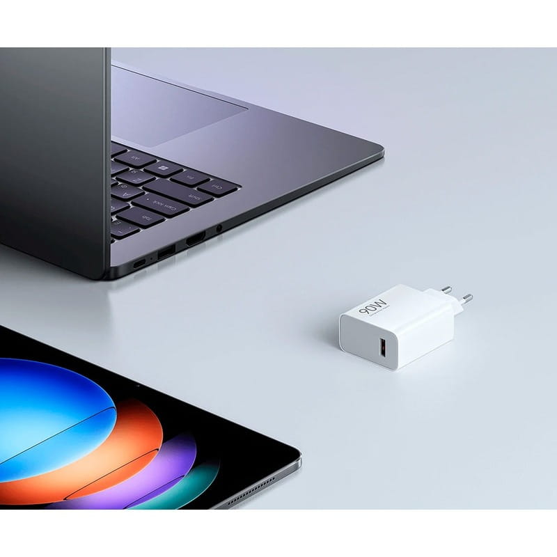 Зарядний пристрій Xiaomi 90W HyperCharge Combo USB-A White (BHR07ZBEU) + кабель Type-C