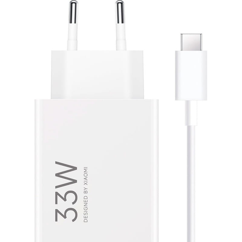 Зарядний пристрій Xiaomi 33W Charging Combo USB-A White (BHR9956EU) + кабель Type-C