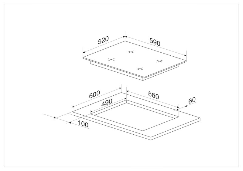 Встраиваемый комплект духовка+поверхность Hansa FCGI69329