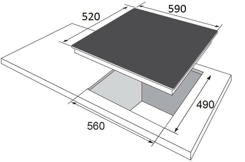 Встраиваемый комплект духовка+поверхность Hansa FCGW683299