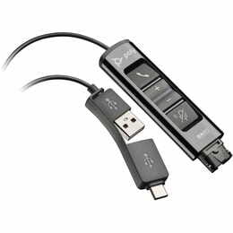 Адаптер Poly DA85 USB-A/C - QD (M/M), Black (786C7AA)