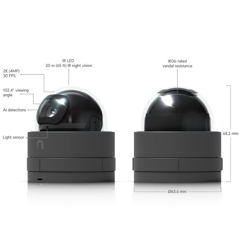 IP-камера Ubiquiti UniFi G5 Dome Ultra Black (UVC-G5-Dome-Ultra-B)