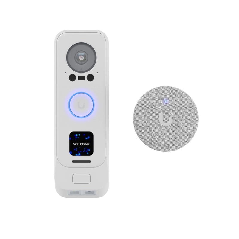 Комплект Ubiquiti UniFi Protect G4 Doorbell Professional PoE Kit-White (UVC-G4 Doorbell Pro PoE Kit-White) (домофон + дзвінок)