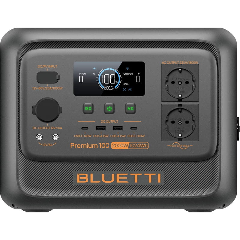 Зарядна станція Bluetti Premium 100 V2, 2000W, 1024Wh