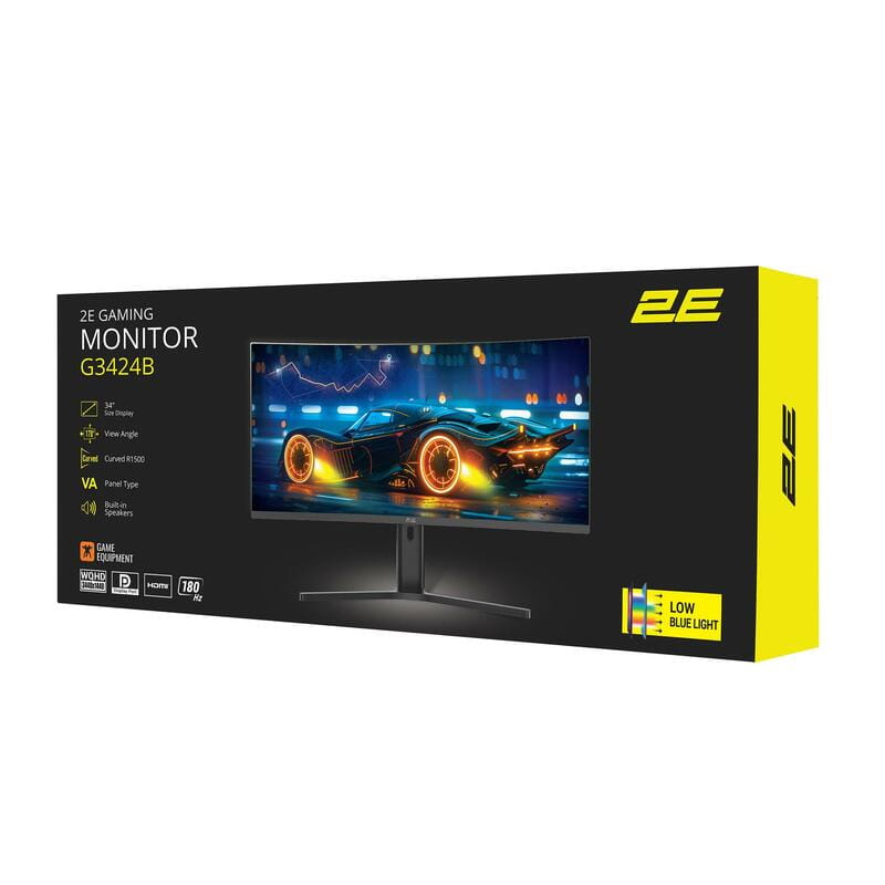 Монітор 2E 34" G3424B (2E-G3424B-01.UA) VA Black Curved 180Hz