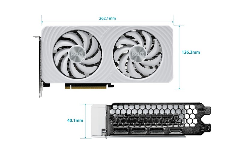 Відеокарта GF RTX 5060 Ti 16GB GDDR7 White OC Palit (NE7506TU19T1-GB2061M)