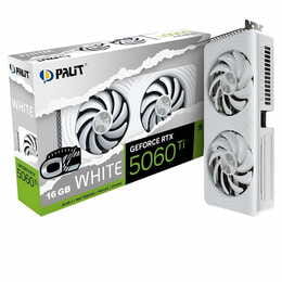 Відеокарта GF RTX 5060 Ti 16GB GDDR7 White OC Palit (NE7506TU19T1-GB2061M)