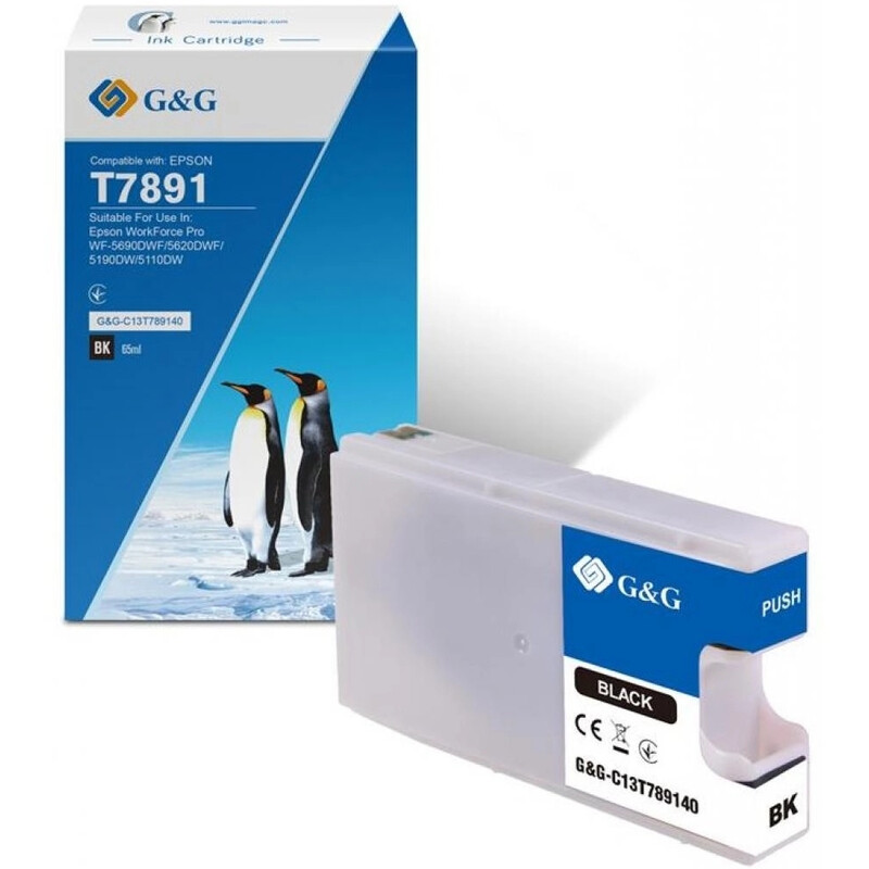 Картридж G&G (G&G-C13T789140) Epson (T7891) WF-5110/WF-5620 (C13T789140) Black XXL