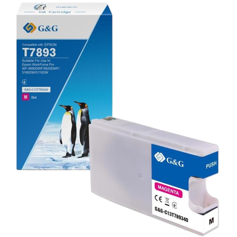 Картридж G&G (G&G-C13T789340) Epson (T7893) WF-5110/WF-5620 (C13T7893140) Magenta XXL