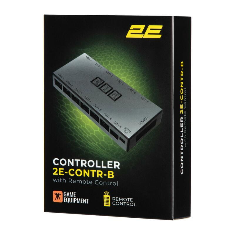 Контроллер для вентиляторов 2E Gaming Contr-B, ARGB 6 fans 3pin, 3pin +5VARGB, 2 pin LED (2E-CONTR-B)