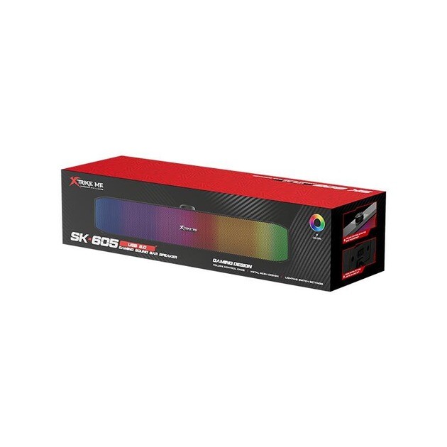 Акустическая система (саундбар) Xtrike Me LED RGB Black (SK-605)