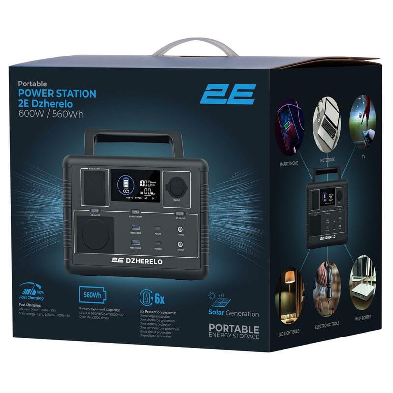 Зарядна станція 2E Dzherelo 560Wh, 600W (2E-PPS06056)
