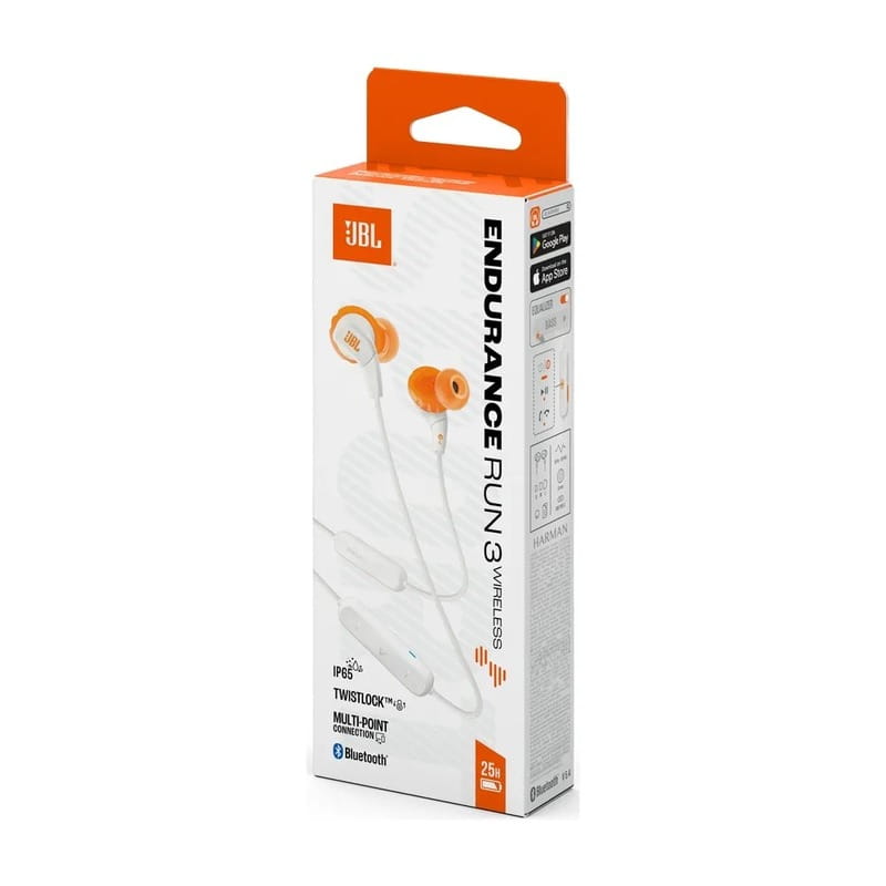 Bluetooth-гарнітура JBL Endurance Run 3 BT White (JBLENDURRUN3BTWHT)