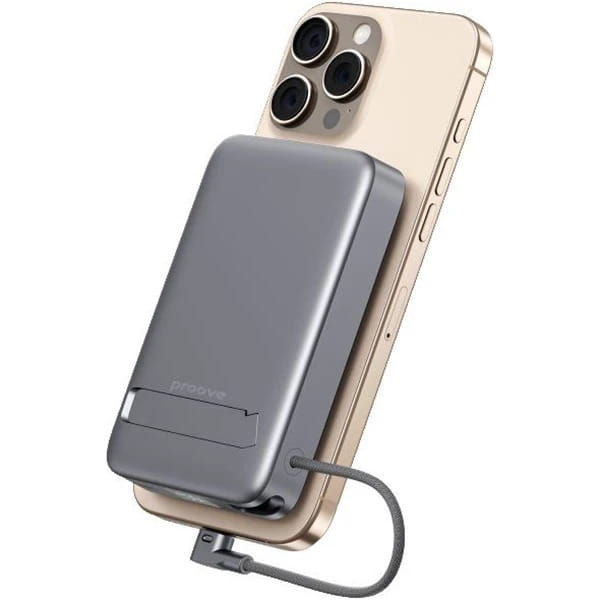 Универсальная мобильная батарея Proove OverPower 35W 10000mAh Qi2 Gray (PBOP35012105)