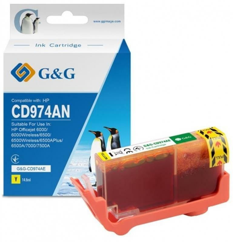 Картридж G&G (G&G-CD974AE) HP №920XL OJ 6500 (CD974AE) Yellow