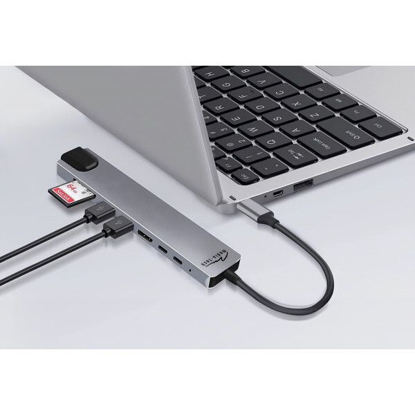 USB-хаб Media-Tech USB Type-C 8-в-1 (MT5046)