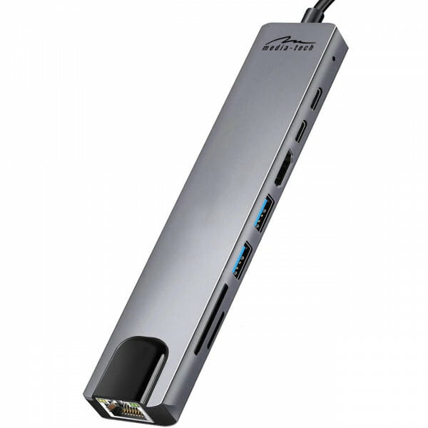USB-хаб Media-Tech USB Type-C 8-в-1 (MT5046)