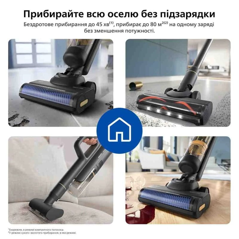Аккумуляторный моющий пылесос Philips AquaTrio XW7264/11