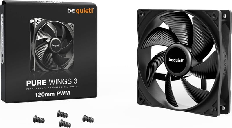 Вентилятор be quiet! Pure Wings 3 120mm PWM Black (BL105)