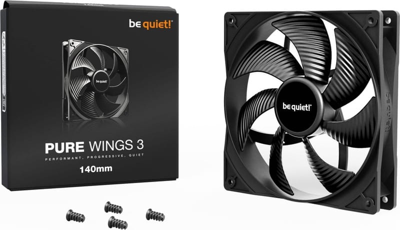 Вентилятор be quiet! Pure Wings 3 140mm Black (BL107)