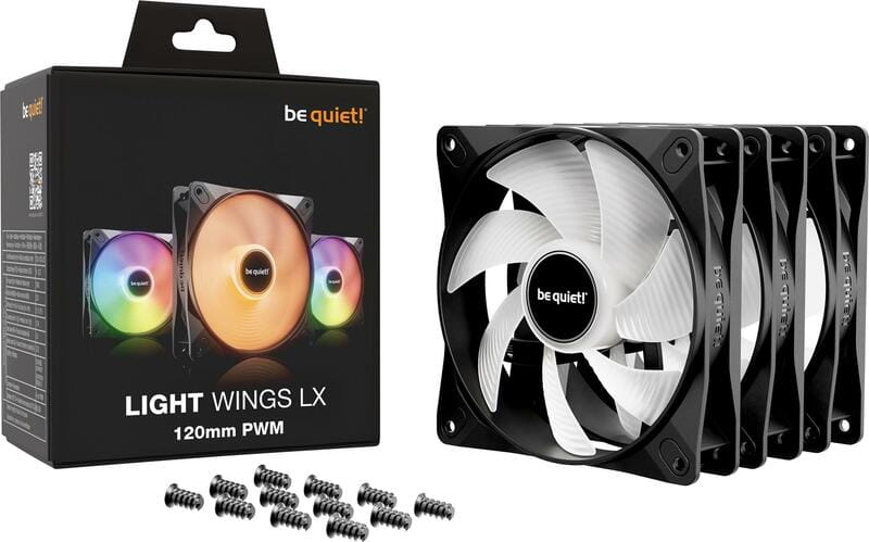 Вентилятор be quiet! Light Wings LX 120mm PWM 3-Pack Black (BL121)