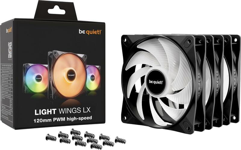 Вентилятор be quiet! Light Wings LX 120mm PWM High-Speed 3-Pack Black (BL124)