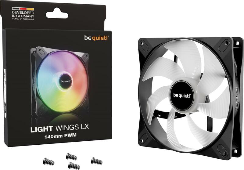 Вентилятор be quiet! Light Wings LX 140mm PWM Black (BL126)