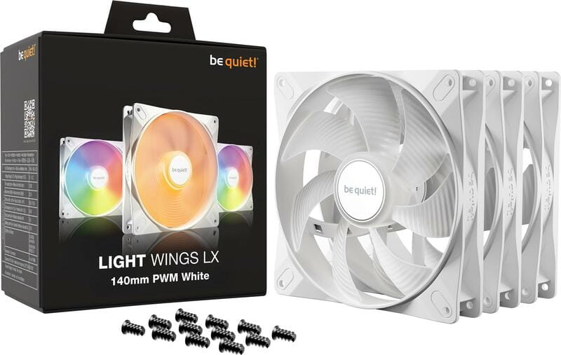 Вентилятор be quiet! Light Wings LX 140mm PWM 3-Pack White (BL128)