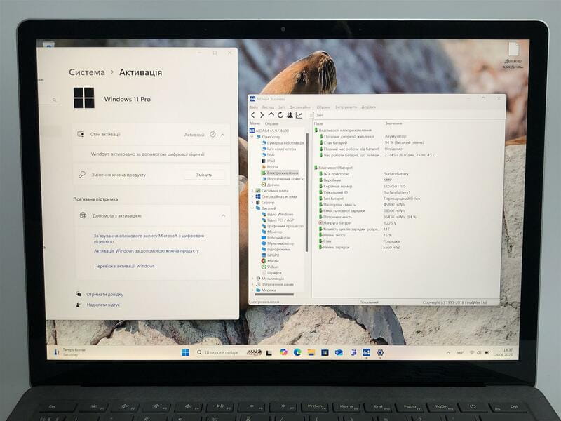 Ноутбук Microsoft Surface Laptop 3 1867 / 13.5" (2256x1504) IPS Touch / i5-1035G7 / 16GB / 256GB SSD / Win11Pro / Backlight - Б/у