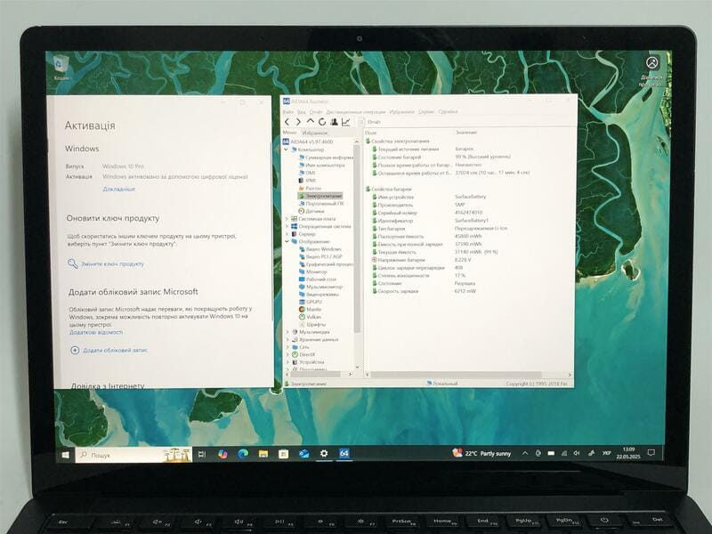 Ноутбук Microsoft Surface Laptop 3 1868 / 13.5" (2256x1504) IPS Touch / i5-1035G7 / 8GB / 256GB SSD / Win10Pro / Backlight - Б/у