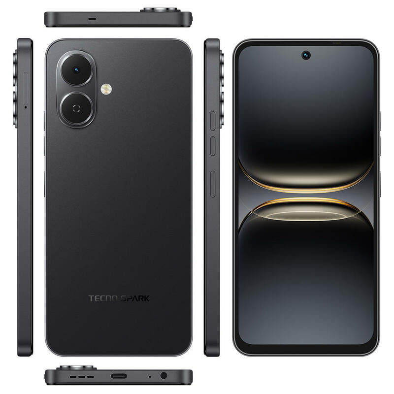 Смартфон Tecno Spark Go 2 (KM4) 4/128GB Ink Black (4894947089558)