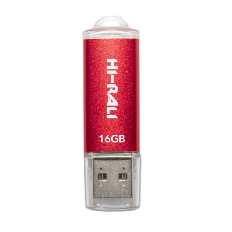 Флеш-накопитель USB 16GB Hi-Rali Rocket Series Red (HI-16GBVCRD)