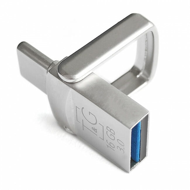 Флеш-накопитель USB 2.0 16GB Type-C T&G 104 Metal Series Silver (TG104TC-16G)