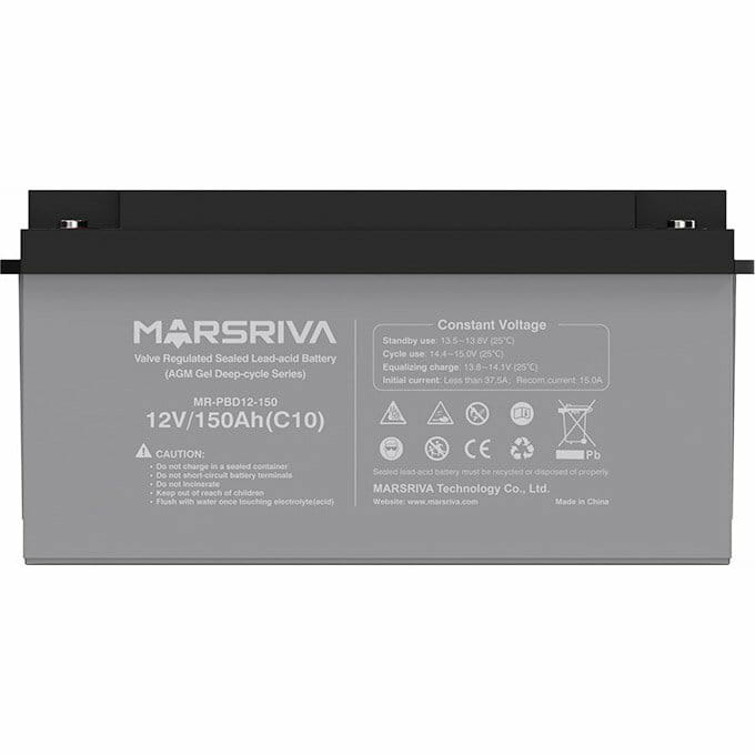 Акумуляторна батарея Marsriva 12V 150AH (MR-PBD12-150) AGM Gel