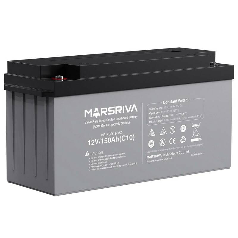 Акумуляторна батарея Marsriva 12V 150AH (MR-PBD12-150) AGM Gel