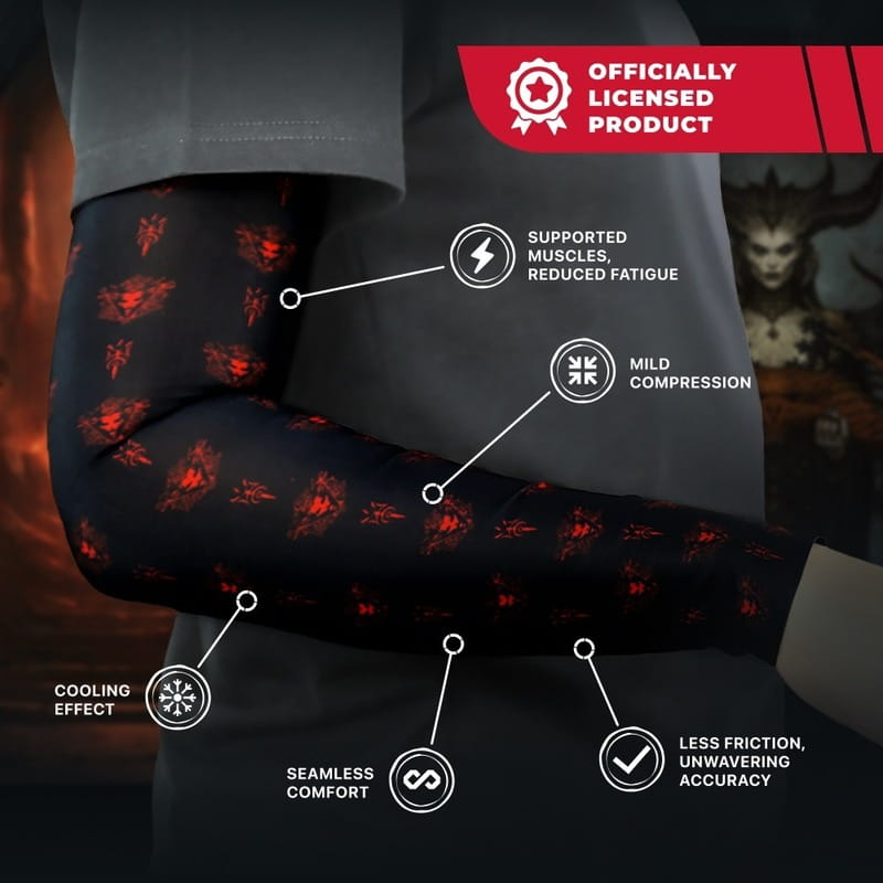 Геймерский рукав Blizzard Entertainment Diablo IV Lilith`s Blood Petals XL Black (FD4SLEEVLILITH0XL)