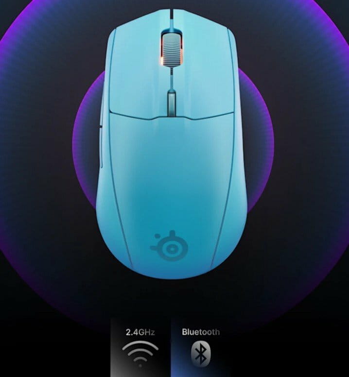 Мышь беспроводная SteelSeries Rival 3 Gen 2 Wireless Aqua Blue (62526)