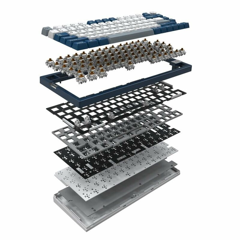 Клавіатура бездротова Montech MKey PRO Freedom Blue (MKPRO75FB)