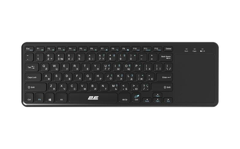 Клавиатура беспроводная 2E KT100 WL Ukr Black (2E-KT100WB_UA)