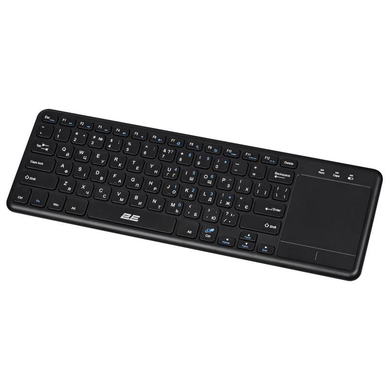 Клавиатура беспроводная 2E KT100 WL Ukr Black (2E-KT100WB_UA)