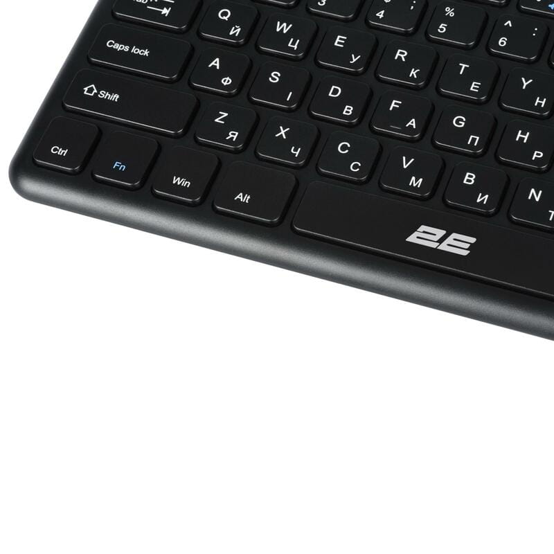 Клавиатура беспроводная 2E KT100 WL Ukr Black (2E-KT100WB_UA)