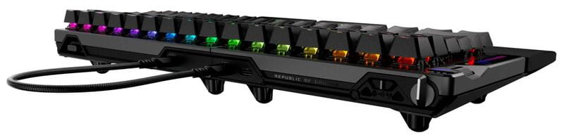 Купити Клавіатура бездротова Asus ROG Falcata Split Magnetic Switch EN RGB Black (90MP043H-BKUA20) Клавіатура бездротова Asus ROG Falcata Split Magnetic Switch EN RGB Black (90MP043H-BKUA20)
