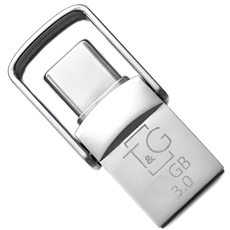 Флеш-накопитель USB3.0 16GB Type-C T&G 104 Metal Series Silver (TG104TC-16G3)